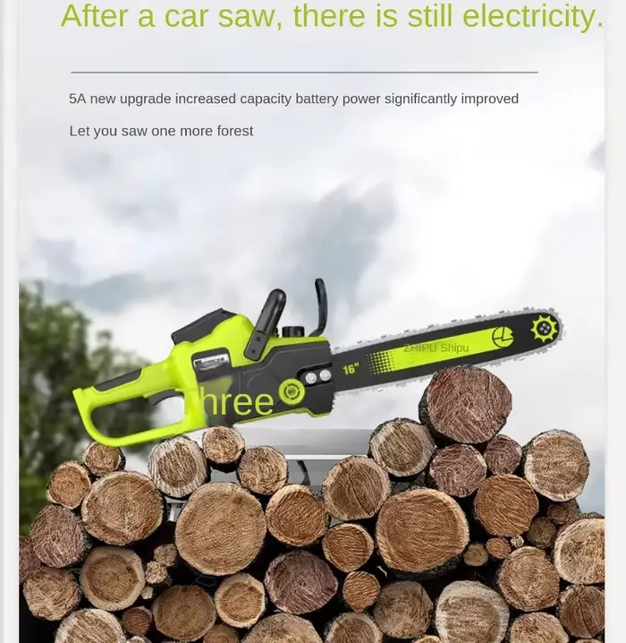Scie électrique portative à main avec batterie haute capacité pour le travail du bois QCL
