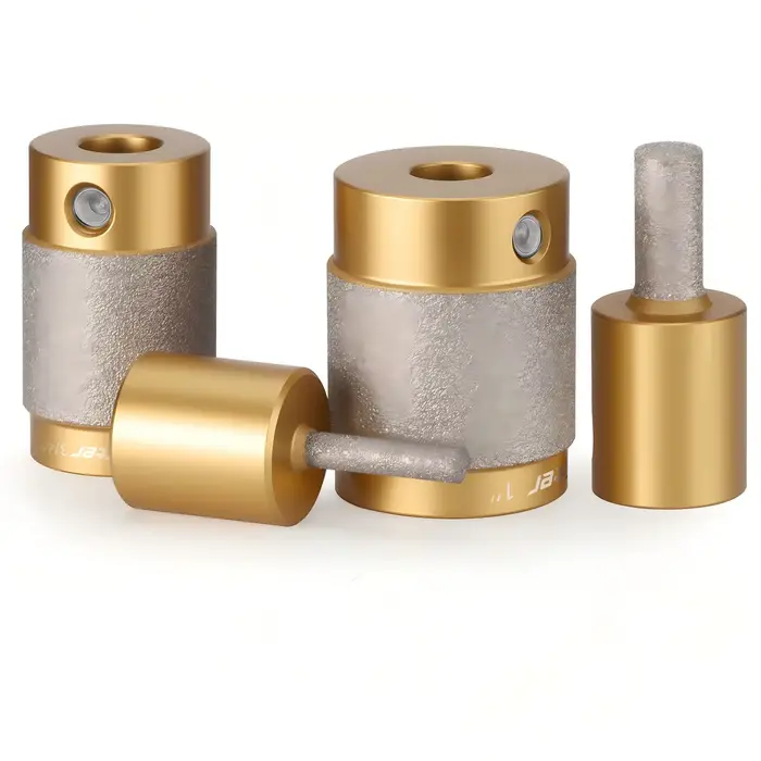 Lot de 4 embouts de meulage diamantés pour vitraux