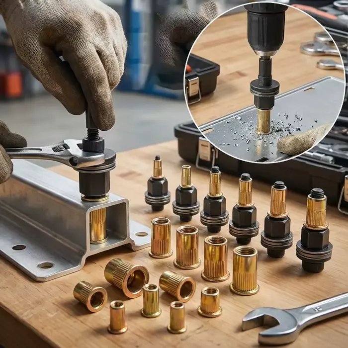 Rivets manuels pour l'installation de plaques d'immatriculation