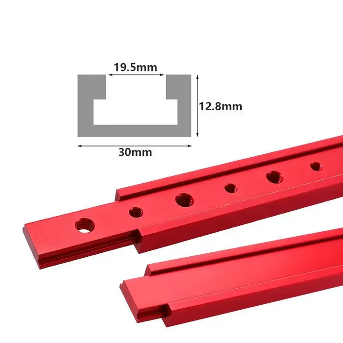 Scie de Table barre d'onglet curseur jauge tige T fente onglet piste M6/M8T vis fixation