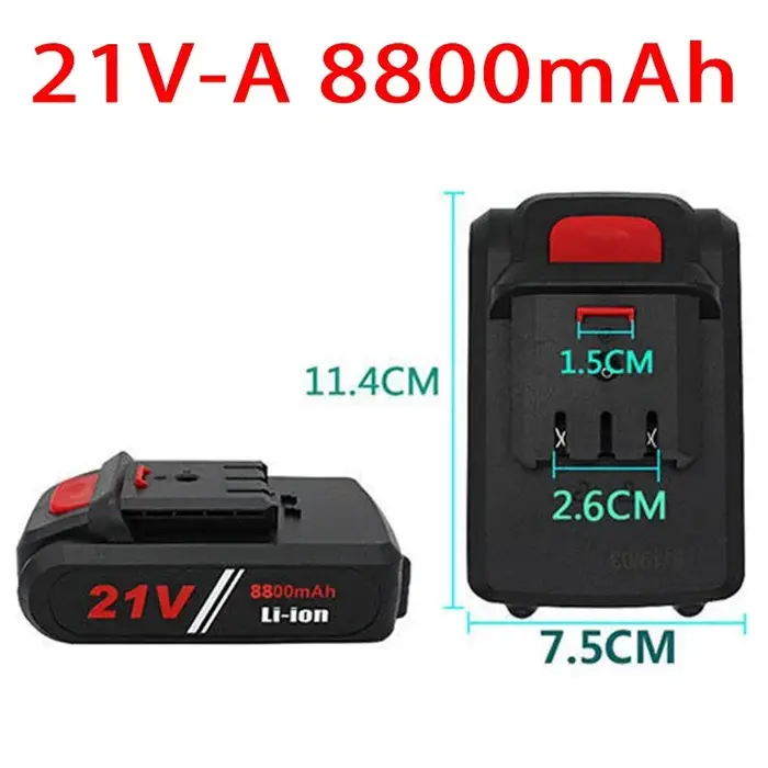 Nouveau 21V 36v 9800mAh outil de forage électrique batterie au lithium rechargeable tournevis