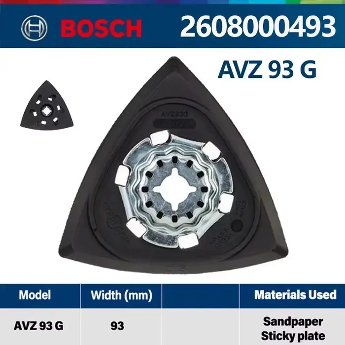 Bosch STARLOCK plaque de ponçage AVZ 93 G lame de scie oscillante ponçage dans l'angle lame de scie 