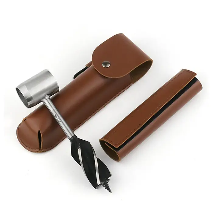 Outils portables de survie en plein air pour le travail du bois, forets à tarière manuelle, colons d
