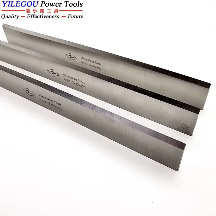 3 lames de raboteuse électrique W4 HSS 500 mm 510 mm.