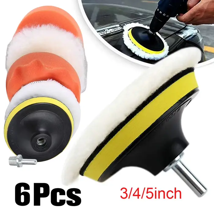 Kit de tampons de polissage de voiture de 3/4/5 pouces