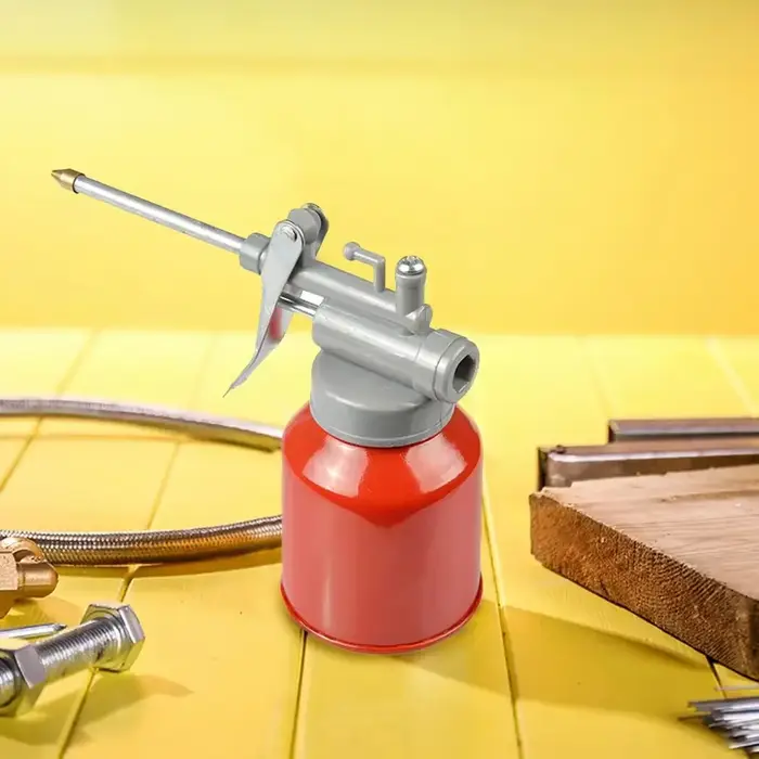 Pistolet à graisse haute pression avec pompe à pouce et buse en cuivre, mini bidon de 250 ml pour l'entretien automobile