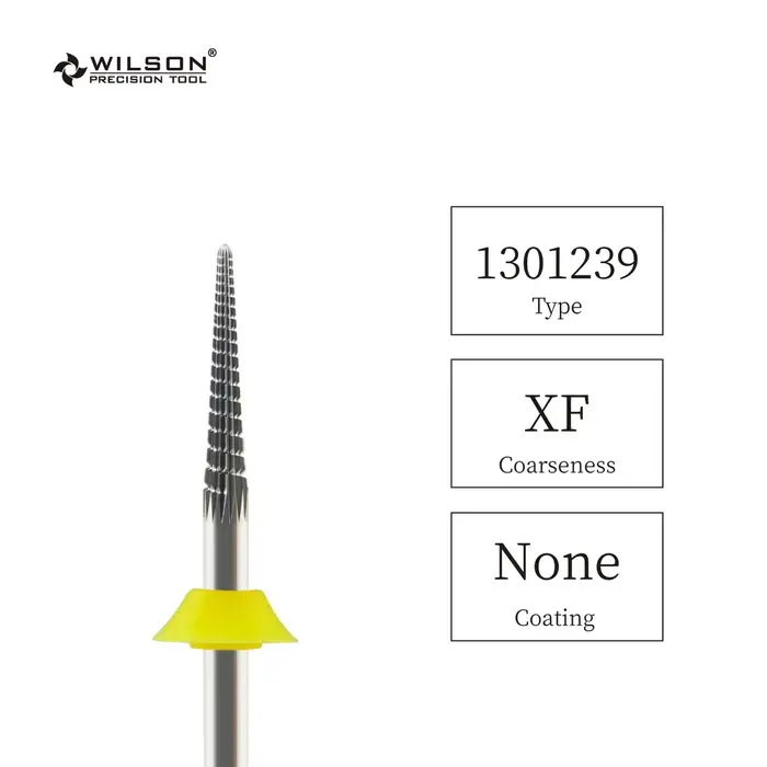 Embouts coniques affûtés WILSON (coupes droites et croisées) - Outils de coupe pour manucure