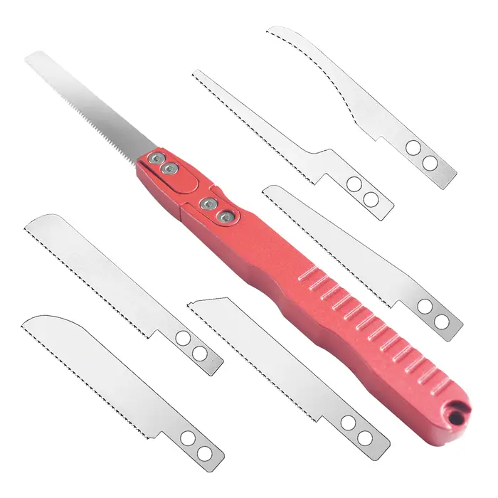 Joystar Mini scie à main modèle outils artisanaux avec 6 pièces lames artisanales de bricolage pour