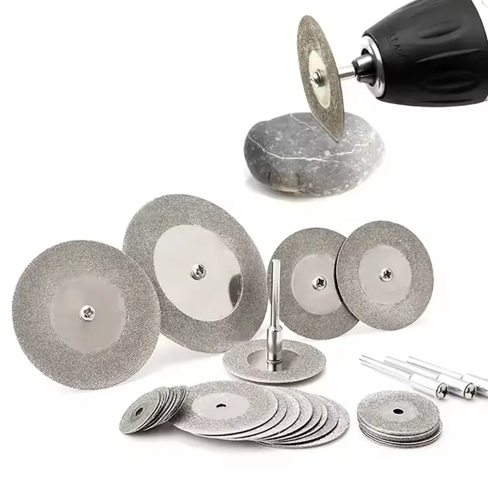 Disques de coupe diamantés pour outils rotatifs, lames de scie circulaires pour mini-perceuse Dremel