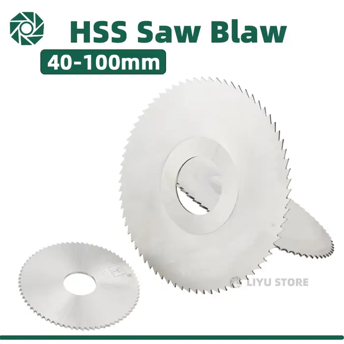 LIYU HSS fraisage lame de scie circulaire 40mm/50mm/60mm/63mm/75mm/80mm/100mm/125mm scie circulaire