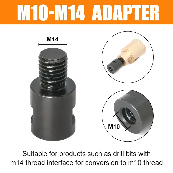 Adaptateur de meuleuse d'angle convertisseur M10 M14 5/8-11