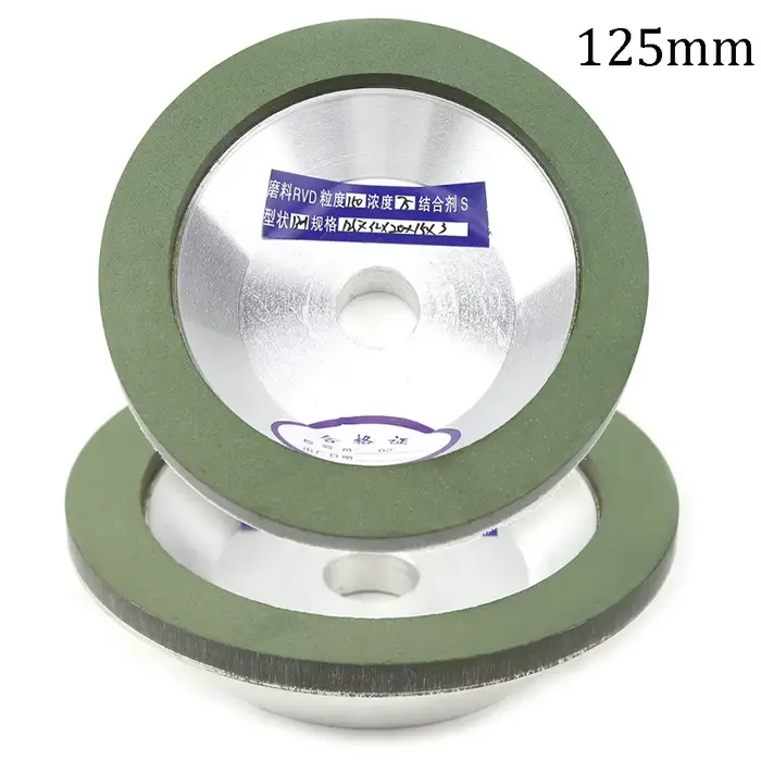 125mm diamant meule tasse 5 pouces disque de meulage 150/320 grain meuleuse pour carbure métal aigui