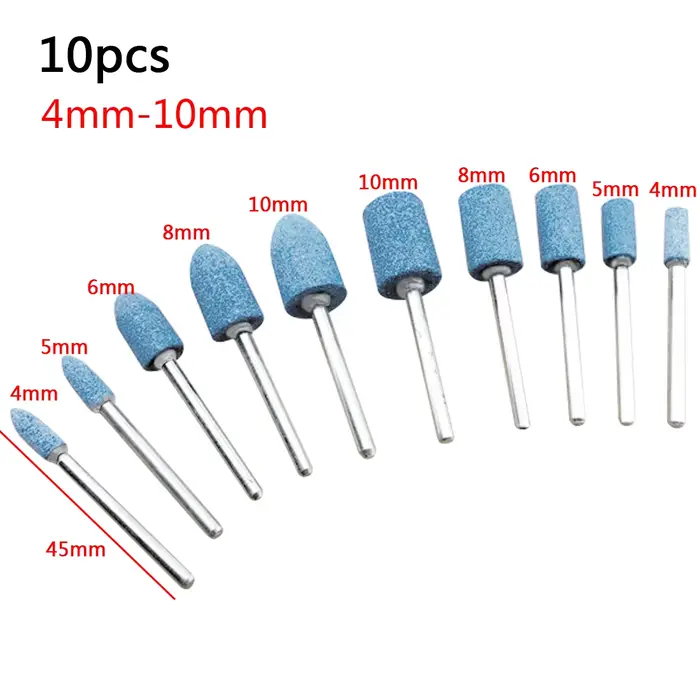 Tête de Polissage pour Outils Électriques Dremel, Accessoire pour Meule Électrique, 10 Pièces