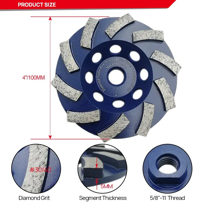 Meules DT-DIATOOL pour machine à meuler