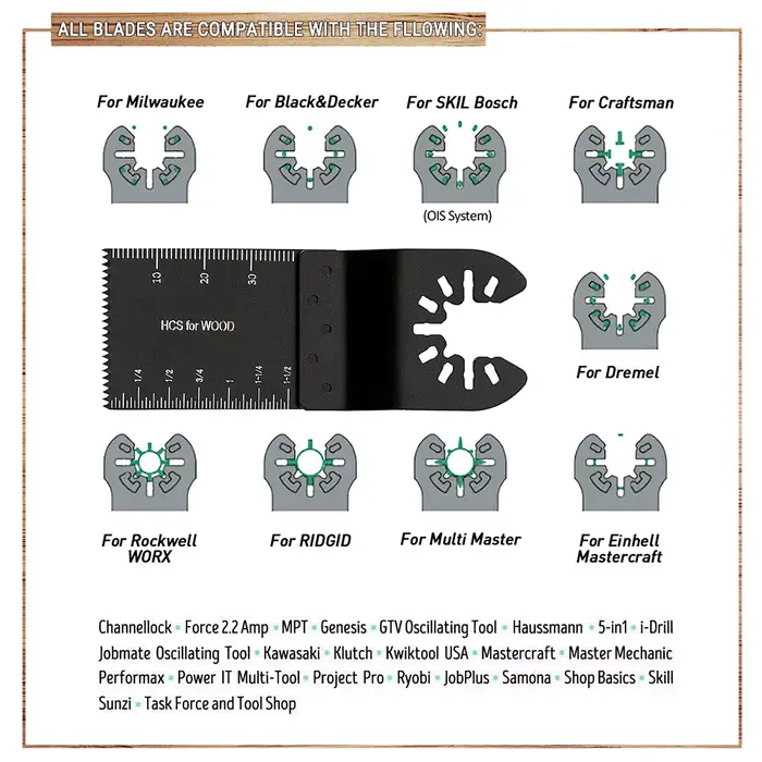 Lames multi-outils