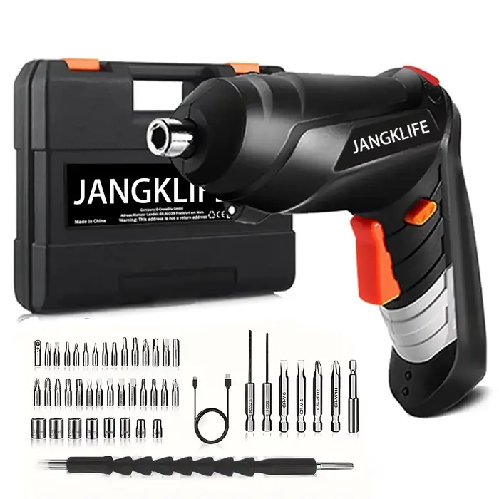 JANGKLIFE tournevis électrique batterie tournevis sans fil Rechargeable puissant Impact tournevis sans fil perceuse