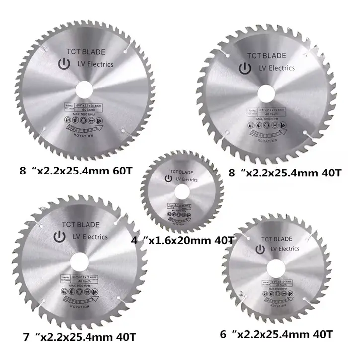 XCAN lame de scie 1pc 4 ''6'' 7 ''8''