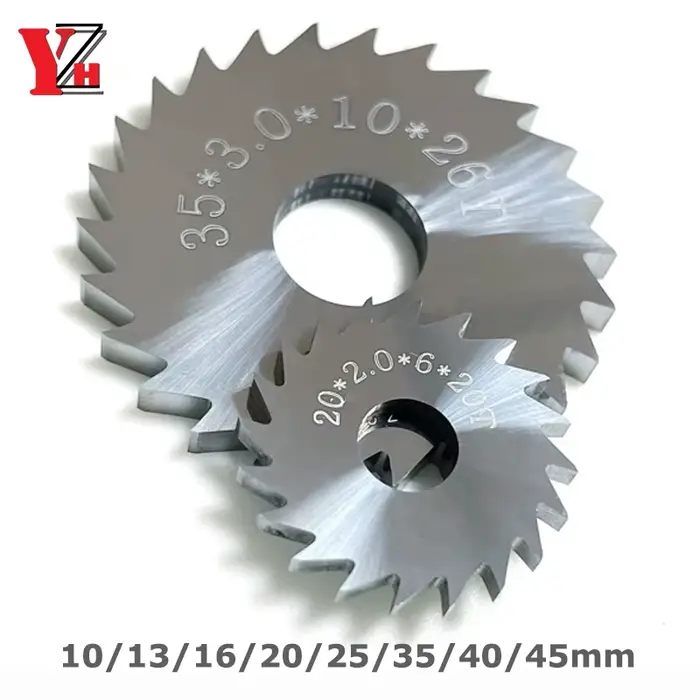 YZH lame de scie circulaire fraisage outil de coupe 10mm 13mm 16mm 20mm 25mm 40mm 45mm 50mm épaisseu