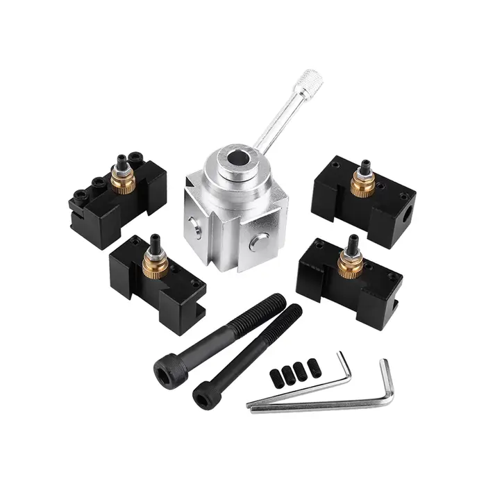Ensemble de support de poteau d'outil de tour, alliage d'aluminium, changement rapide, mini poteau d