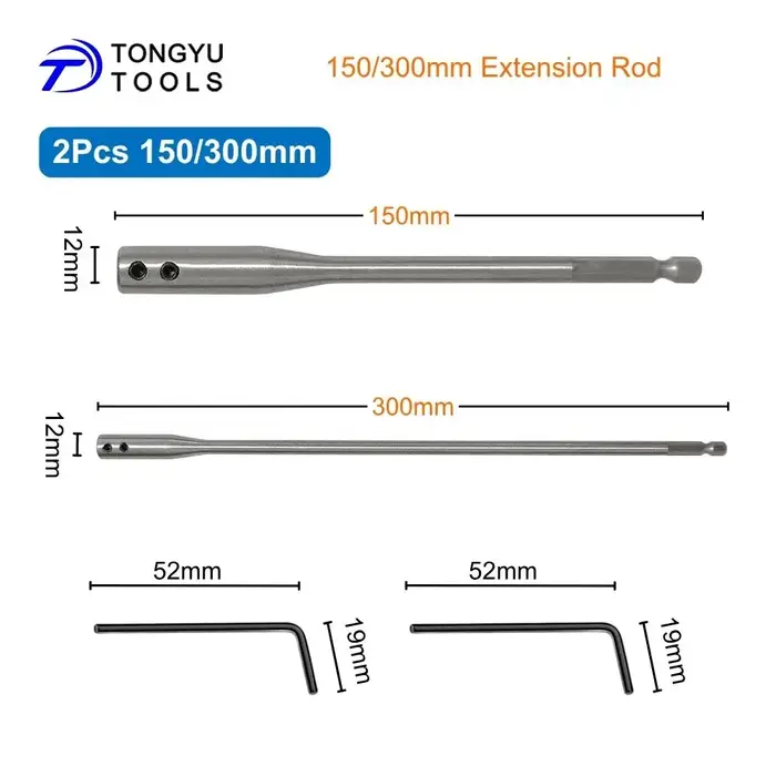 Tige d'extension pour foret 150/300 mm