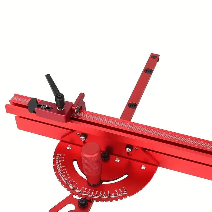 Barre de coupe à onglets 3/4x3/8 po avec butée rabattable pour jauge d'onglet de scie sur table