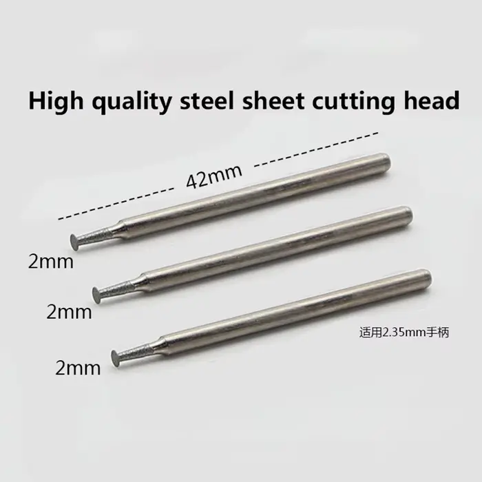 Embout de tête de meulage émeri 3 pièces/ensemble, foret de coupe 1mm/2mm/3mm/4mm/5mm pour stylo de 