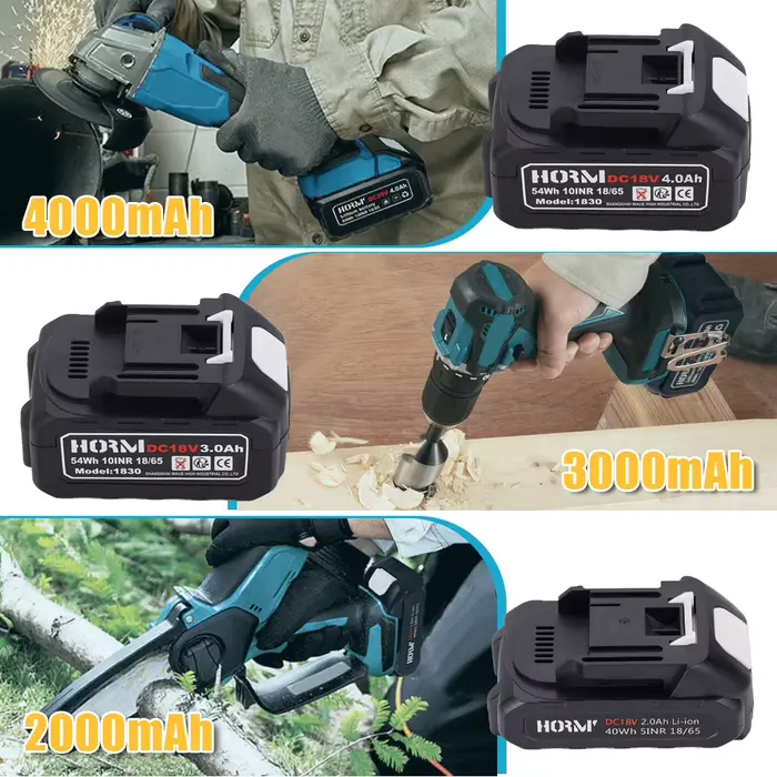 Série de batteries au Lithium rechargeables 18V/21V