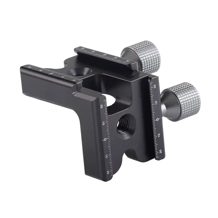 Pince de fixation à angle droit bidirectionnelle en alliage d'aluminium pour support panoramique 15 
