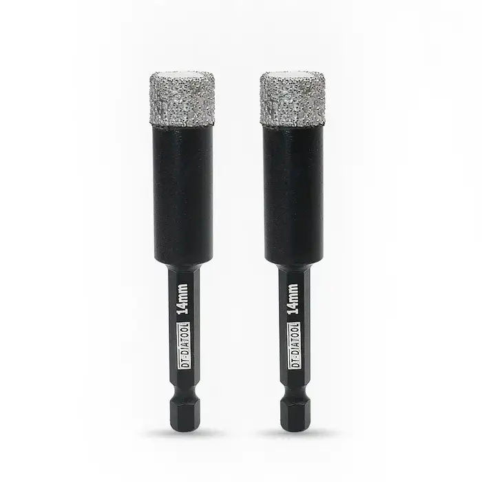 Diatool 6/8/10/12/14mm diamant foret Kit d'outils coupe-carreaux pour marbre céramique sec trou humide scie noyau peu