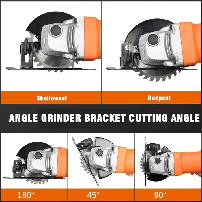 Couvercle de protection de sécurité pour meuleuse d'angle de 4 pouces, couvercles de sécurité + support de Base pour meuleuse d'angle, ensemble de supports pour outils de bricolage du bois