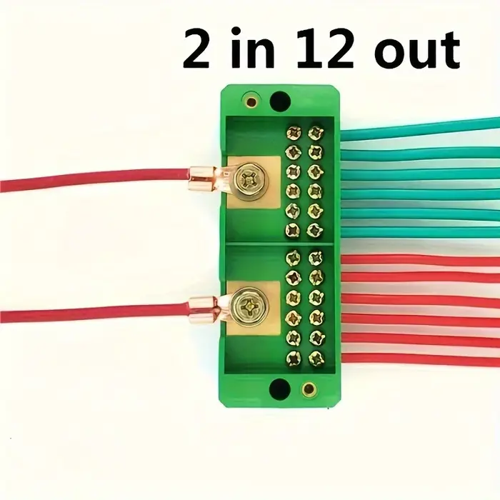 Boîte de jonction électrique monophasé/triphasé Fj6, 1 pièce, prises de 2 pouces, 6/8/12 ports, bornier en laiton, adapté à la distribution domestique, prise en charge maximale 200A, 220V