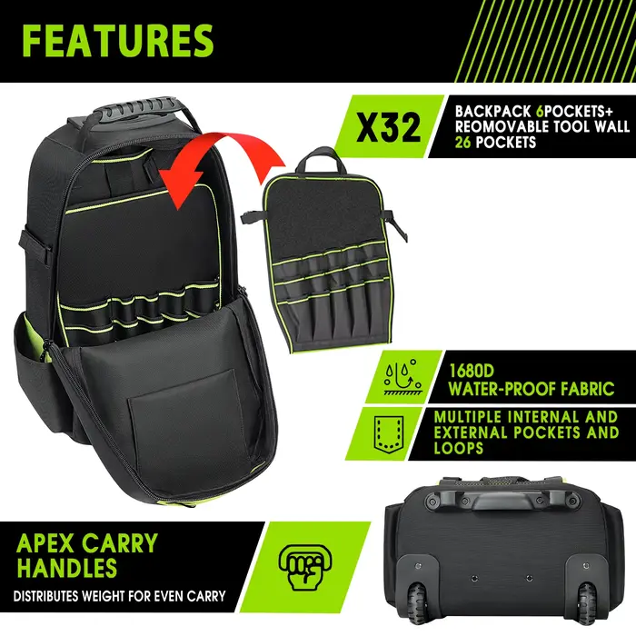 Sac à outils sur roulettes