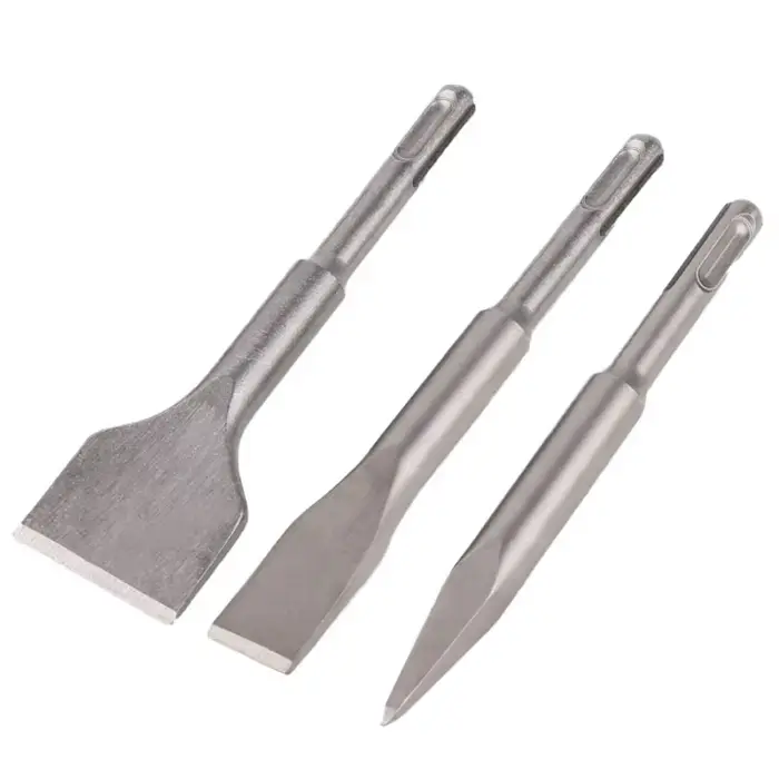 Ciseaux à pointe, à rainure et plats SDS PLUS pour marteau électrique, outils de maçonnerie, forets pour carrelage, ciment, béton, brique, pierre