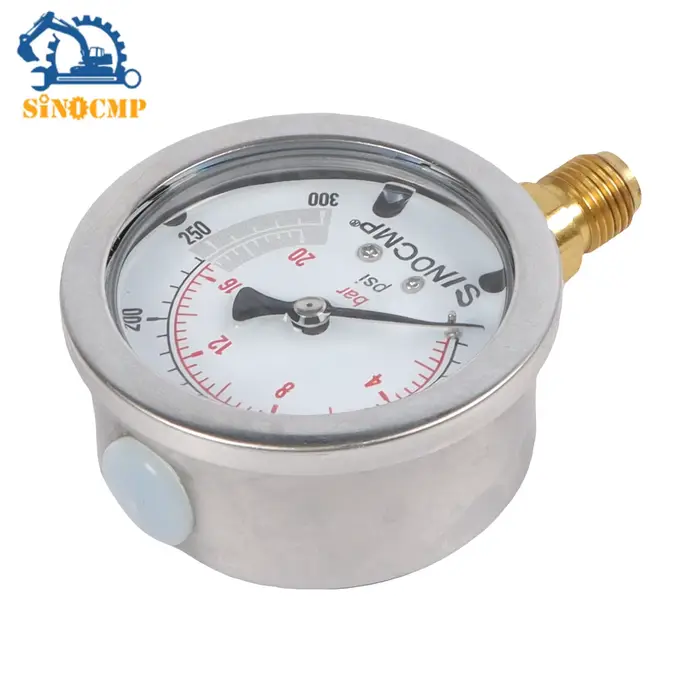 Jauge hydraulique 0-20Bar 0-300Psi 2Mpa, outil de mesure pour diverses Applications, accessoires de 