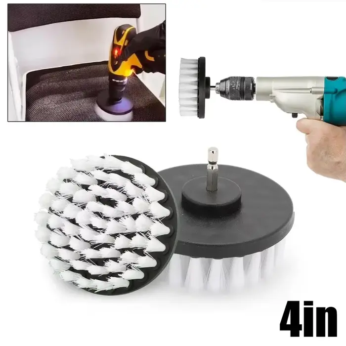 Brosse de nettoyage électrique souple de 4 pouces