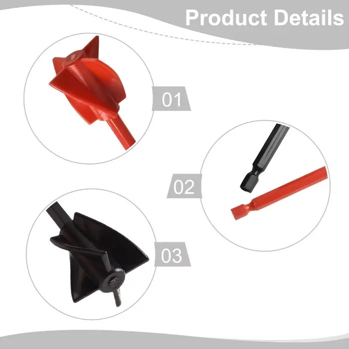 Lot de 2 mélangeurs de peinture pour perceuse