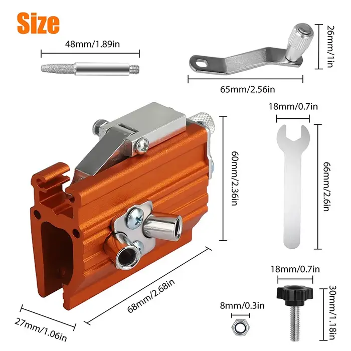 Affûteur de chaîne de tronçonneuse portable, outil de meulage manuel pour usage domestique, machine 