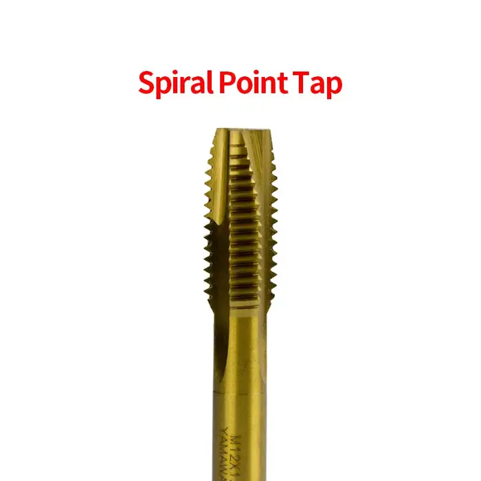 Taraud à point en spirale HSS plaqué titane métrique