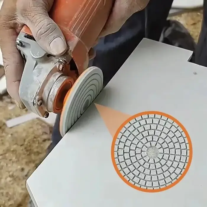 Meule diamantée 80 mm pour meuleuse d'angle, 1 pièce, disque de découpe et de polissage pour carrela