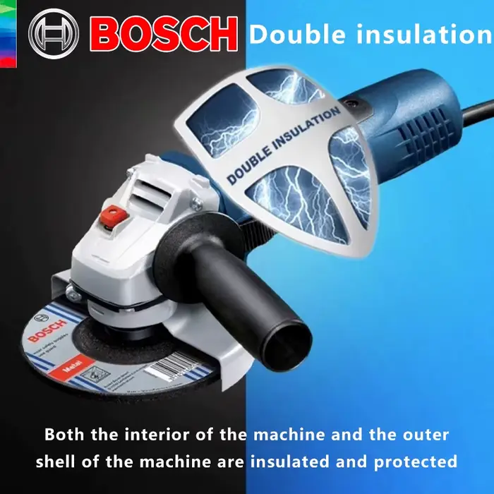 Original Bosch GWS 7-100 meuleuse d'angle filaire 220V polissage Machine de découpe 100mm disques électrique