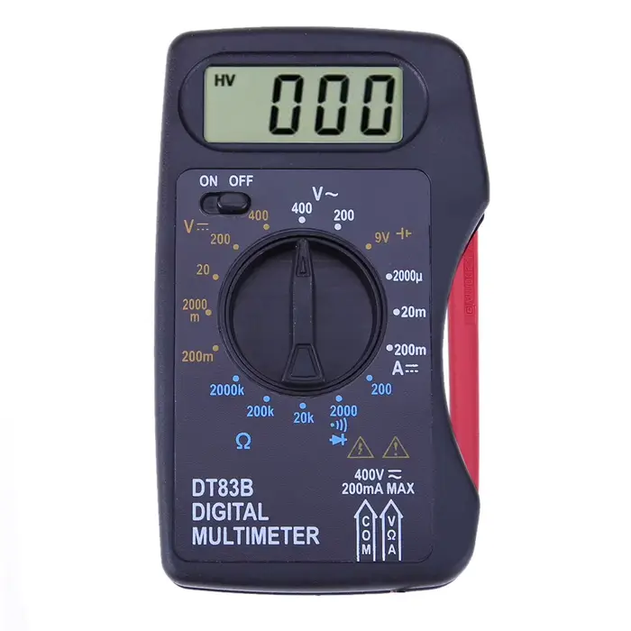 Multimètre numérique portable ultra-mince, multifonctionnel, mesure de la capacité, haute précision,