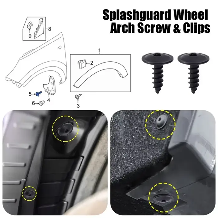 Vis autotaraudeuses M5*16 pour Volkswagen B5 Audi Q5 N90974701