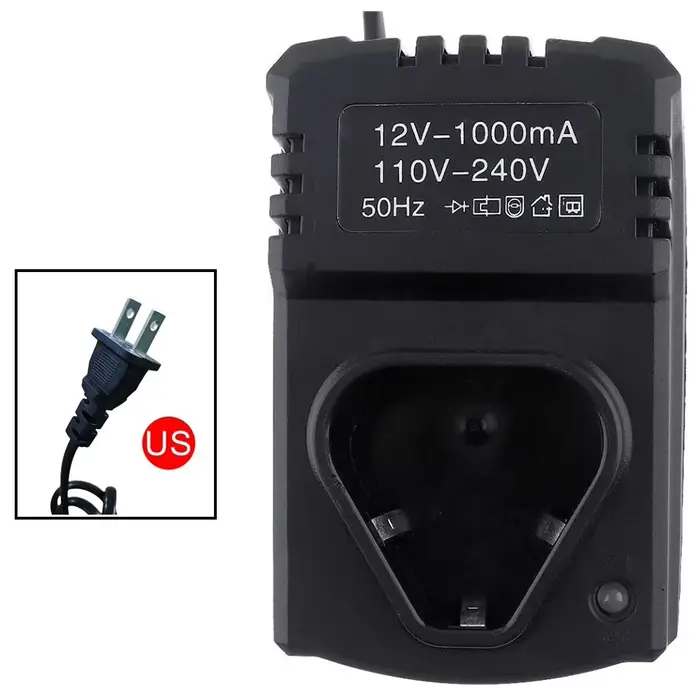 Chargeur universel 12V DC pour perceuse électrique, 110-240V, US EU, Li-Ion, Rechargeable, pièce de 