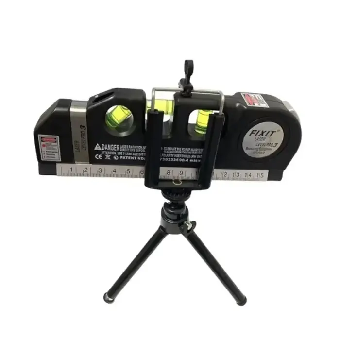 Outil de nivellement laser multifonctionnel, kit de niveau laser standard, ruban à mesurer laser à l