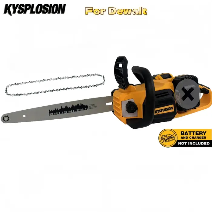 Pour batterie DeWALT 20V tronçonneuse sans brosse 16 pouces scie à chaîne alimentée