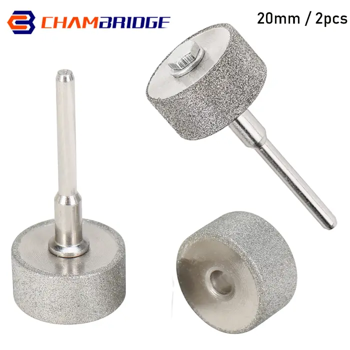 2 pièces de disques abrasifs diamantés de 20 mm