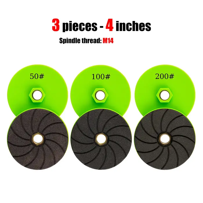 LOZLIN 3 disques diamantés de 4 pouces pour meulage