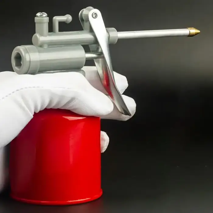 Pistolet à graisse haute pression avec pompe à pouce et buse en cuivre, mini bidon de 250 ml pour l'entretien automobile
