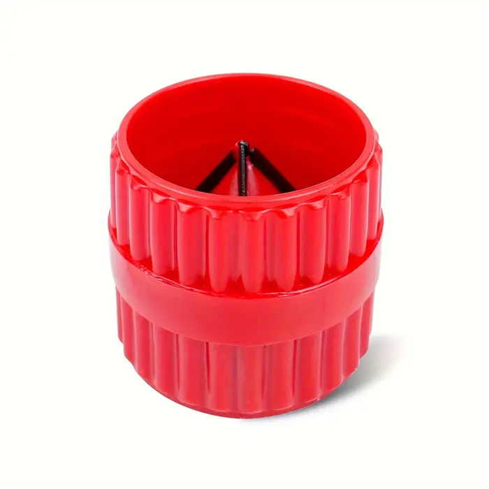 Alésoir à débavurer les tuyaux, alésoir intérieur-extérieur rouge, outil de chanfreinage pour tubes 