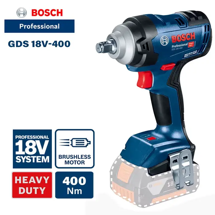  Clé à chocs sans fil Bosch GDS 18V-400 18V, clé électrique sans fil, outil électrique à couple éle